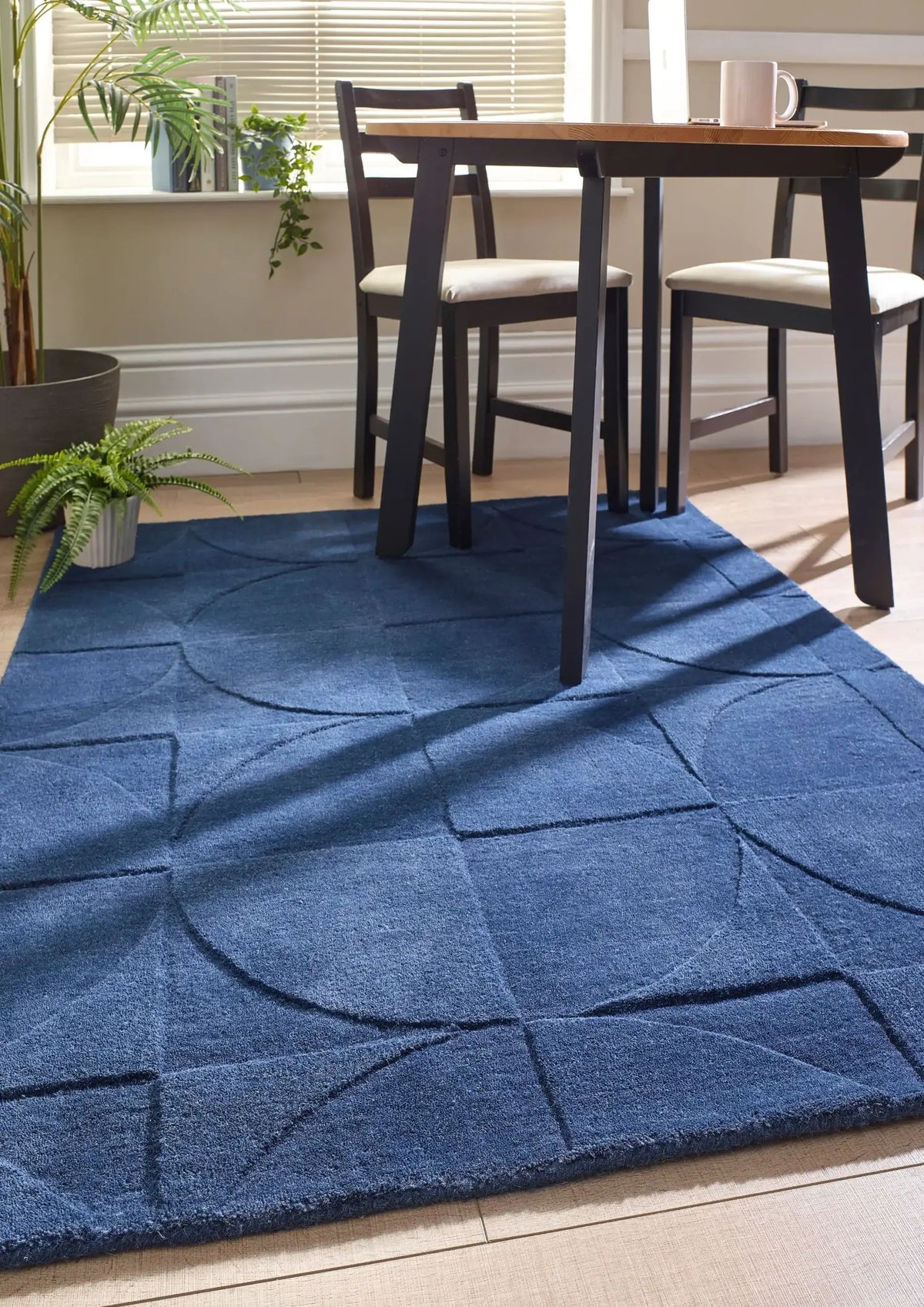 Infinity Geometric Hand-Tufted Wool Rug - Image 5