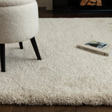 Ivory Solid Plush Shag Rug - Image 3