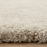 Ivory Solid Plush Shag Rug - Image 5