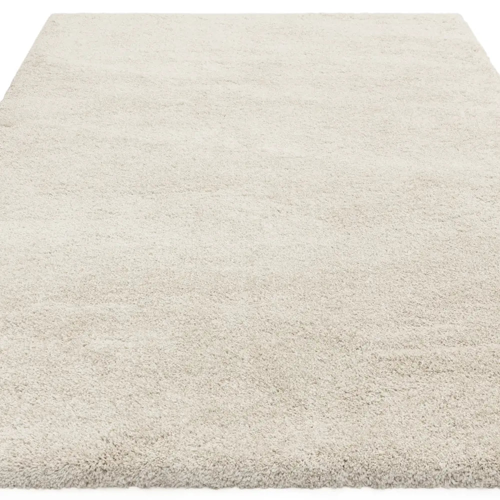 Ivory Solid Plush Shag Rug - Image 7