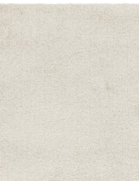 Ivory Solid Plush Shag Rug - Image 8