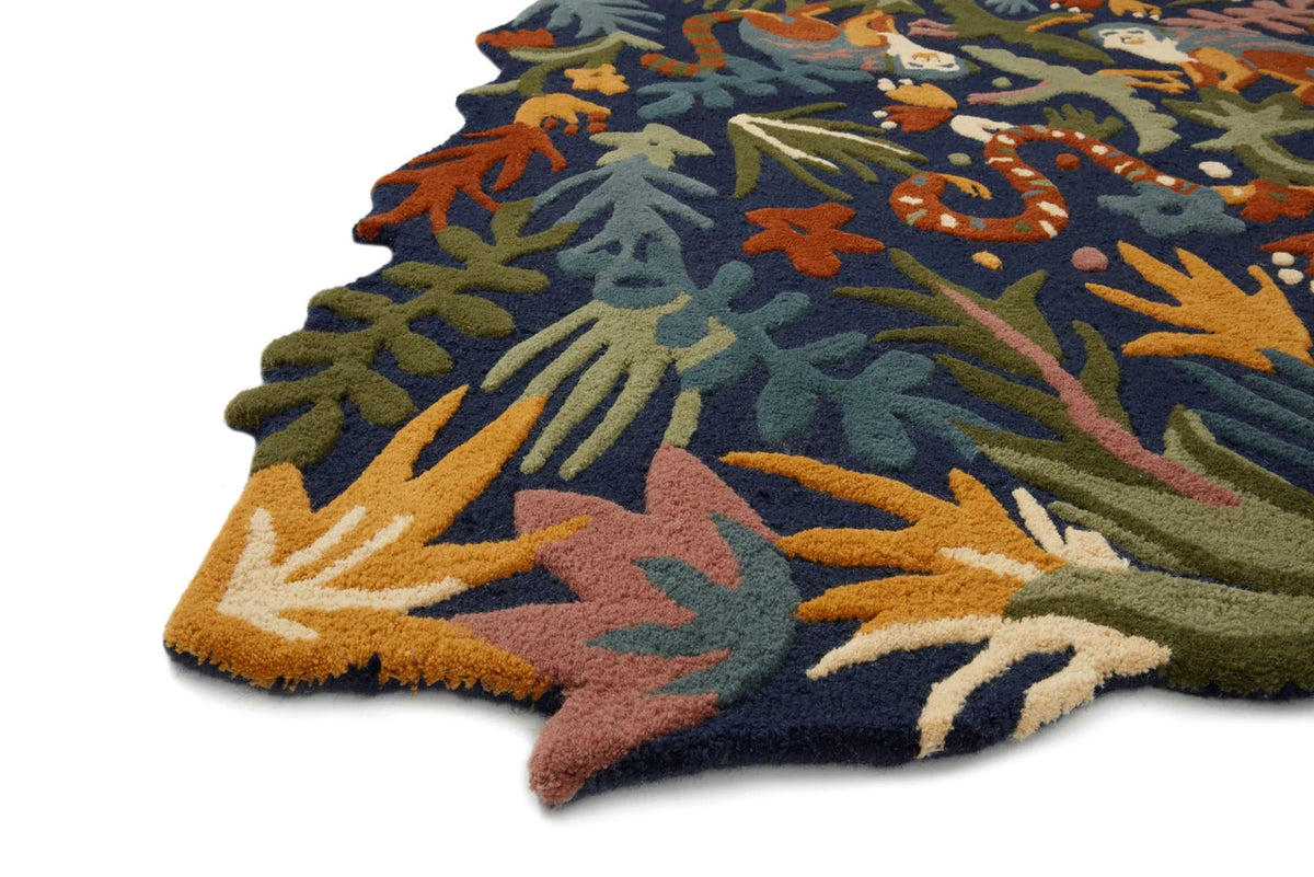 Jungle Floral Hand-Tufted Wool Rug - Image 2
