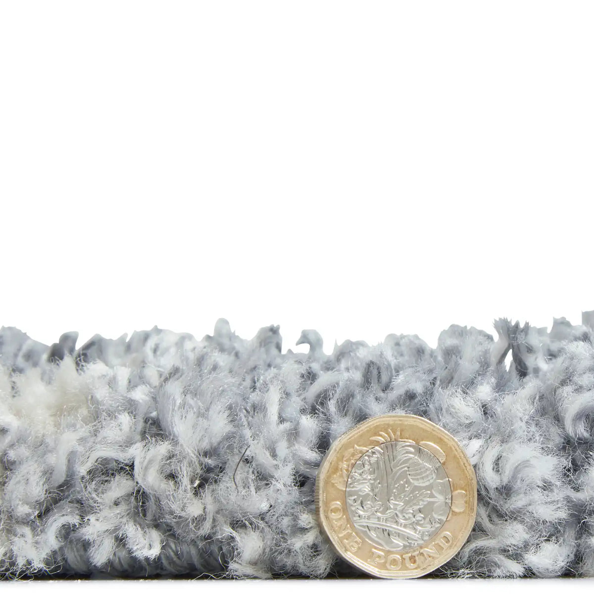 Latice Grey Cream Retro Collection Plush Shag Rug - Image 4