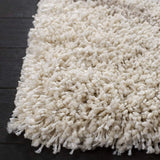 Latice IVORY & BEIGE Retro Collection Plush Shag Rug - Image 5