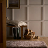 Latte Solid Plush Shag Rug - Image 1
