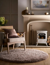 Latte Solid Plush Shag Rug - Image 3