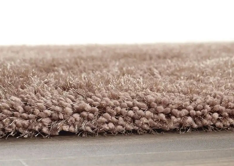 Latte Solid Plush Shag Rug - Image 5