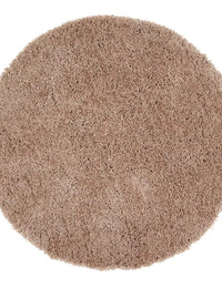 Latte Solid Plush Shag Rug - Image 6