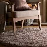 Latte Solid Plush Shag Rug - Image 7