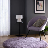 Lavender Solid Plush Shag Rug - Image 3