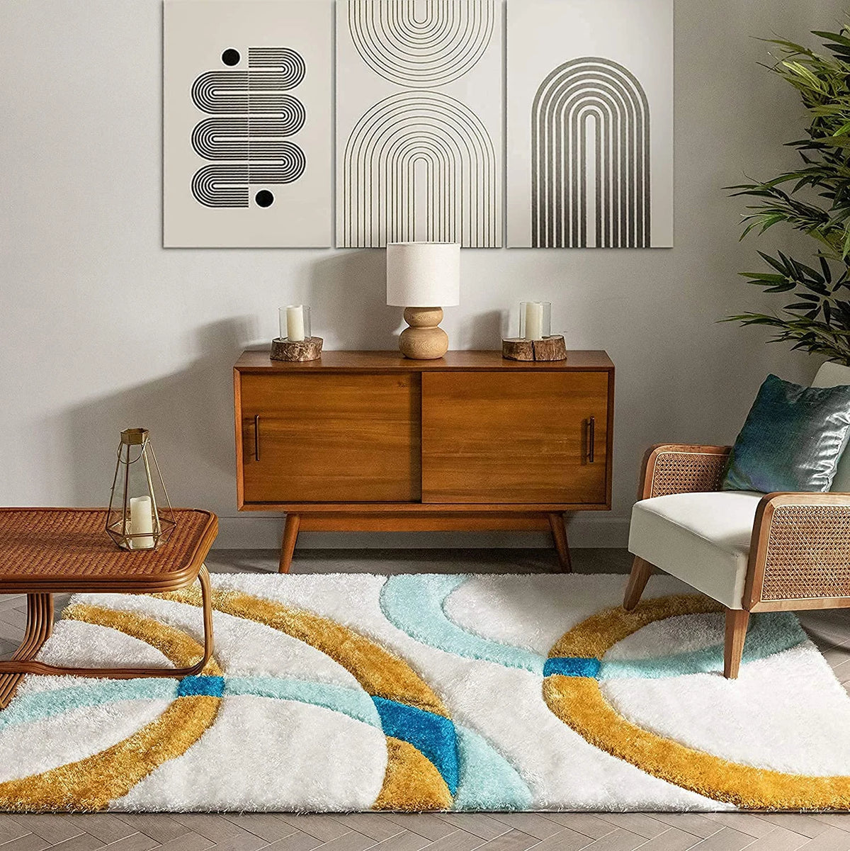 Lavish D Plush Shag Rug - Image 3