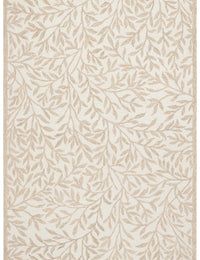 Leaf Ivory, Beige Floral Hand-Tufted Wool Rug - Image 2