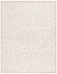 Leaf Ivory, Beige Floral Hand-Tufted Wool Rug - Image 3