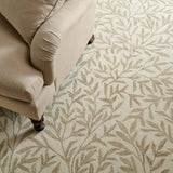 Leaf Ivory, Beige Floral Hand-Tufted Wool Rug - Image 4