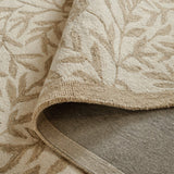 Leaf Ivory, Beige Floral Hand-Tufted Wool Rug - Image 6
