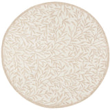 Leaf Ivory, Beige Floral Hand-Tufted Wool Rug - Image 7