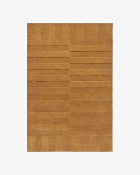 Leo Geometric Hand-Tufted Wool Rug - Image 3