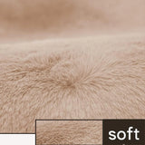 Light Beige Faux Rabbit Fur Rug - Image 3