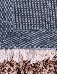 Light Brown Solid Plush Shag Rug - Image 4