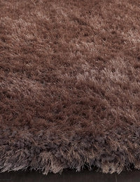 Light Brown Solid Plush Shag Rug - Image 5