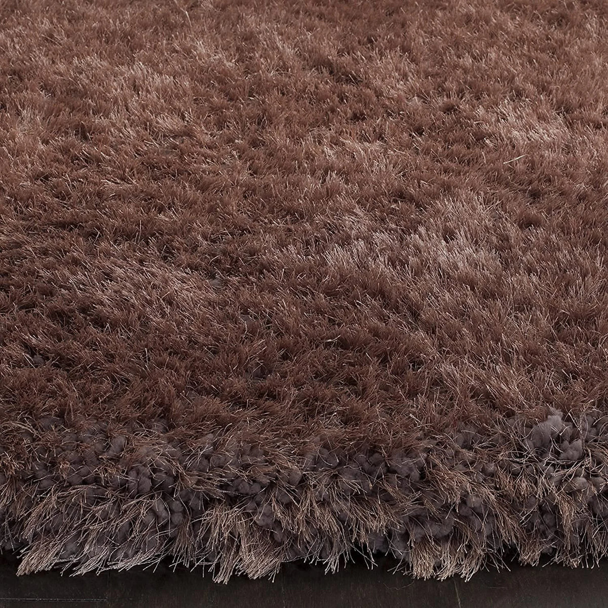 Light Brown Solid Plush Shag Rug - Image 5