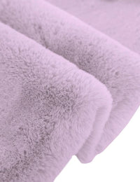 Lilac Faux Rabbit Fur Rug - Image 6