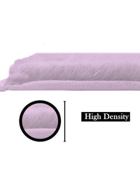 Lilac Faux Rabbit Fur Rug - Image 7