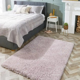 Lilac Solid Plush Shag Rug - Image 1