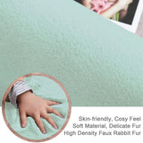 Lime Faux Rabbit Fur Rug - Image 3