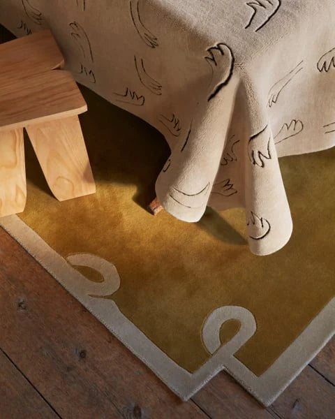 Loops Irregular Hand-Tufted Wool Rug - Image 3