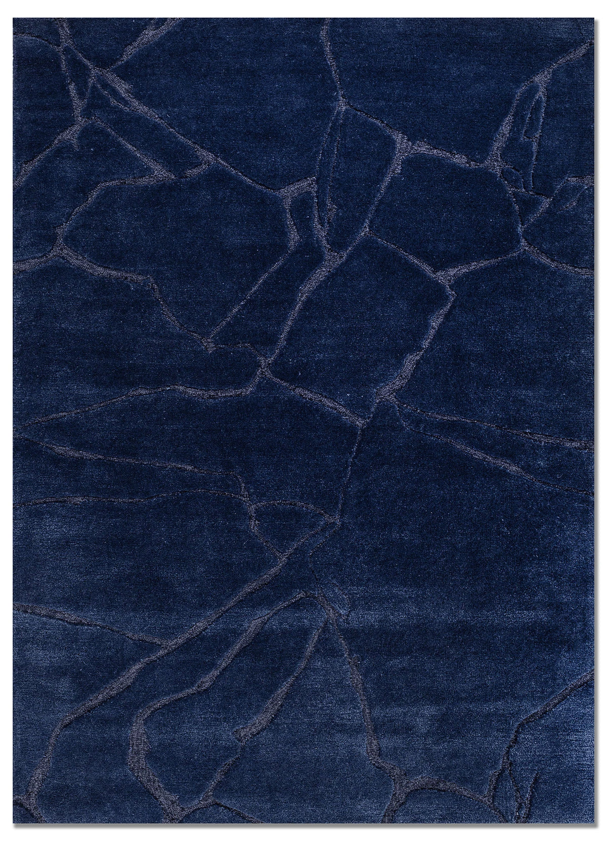 Marble Rug Viscose One-of-a-Kind Vintage Rug - Image 1