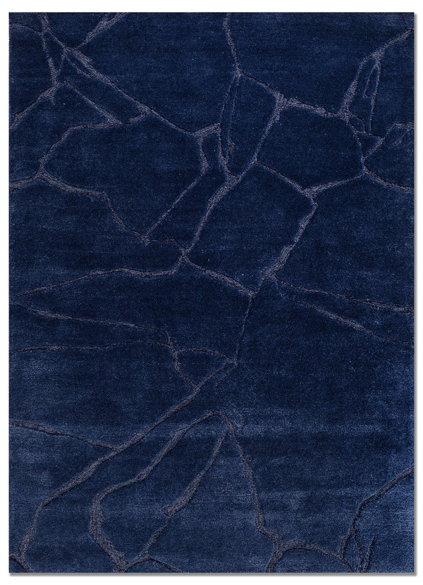 Marble Rug Viscose One-of-a-Kind Vintage Rug - Image 1