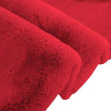 Maroon Faux Rabbit Fur Rug - Image 5