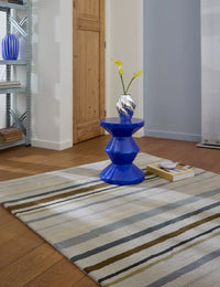 Metal Modern Hand-Tufted Wool Rug - Image 1