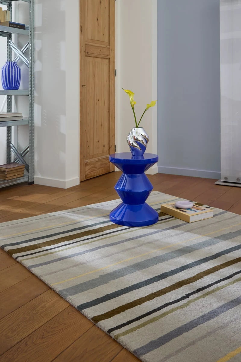 Metal Modern Hand-Tufted Wool Rug - Image 1