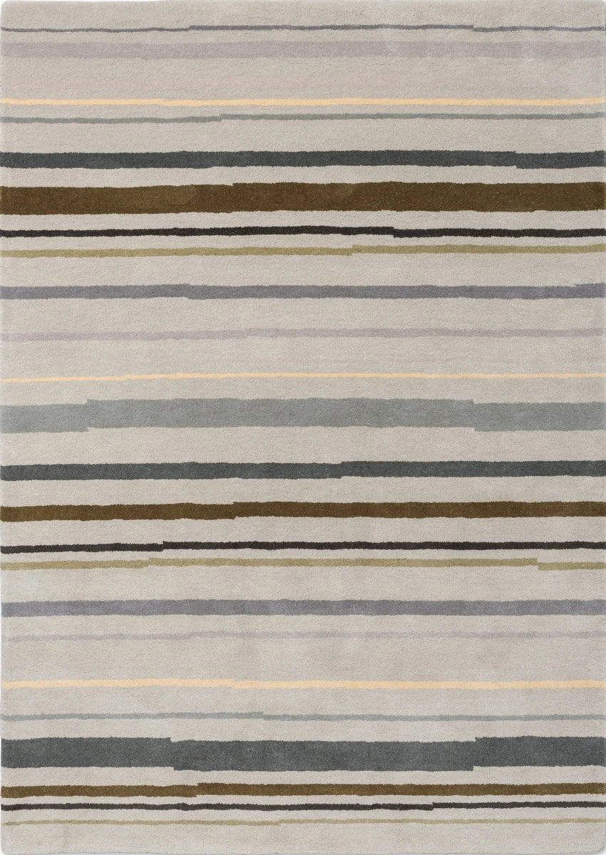 Metal Modern Hand-Tufted Wool Rug - Image 2