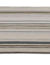 Metal Modern Hand-Tufted Wool Rug - Image 3