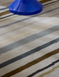 Metal Modern Hand-Tufted Wool Rug - Image 4