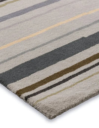Metal Modern Hand-Tufted Wool Rug - Image 5