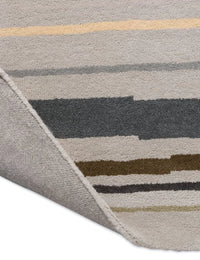 Metal Modern Hand-Tufted Wool Rug - Image 6