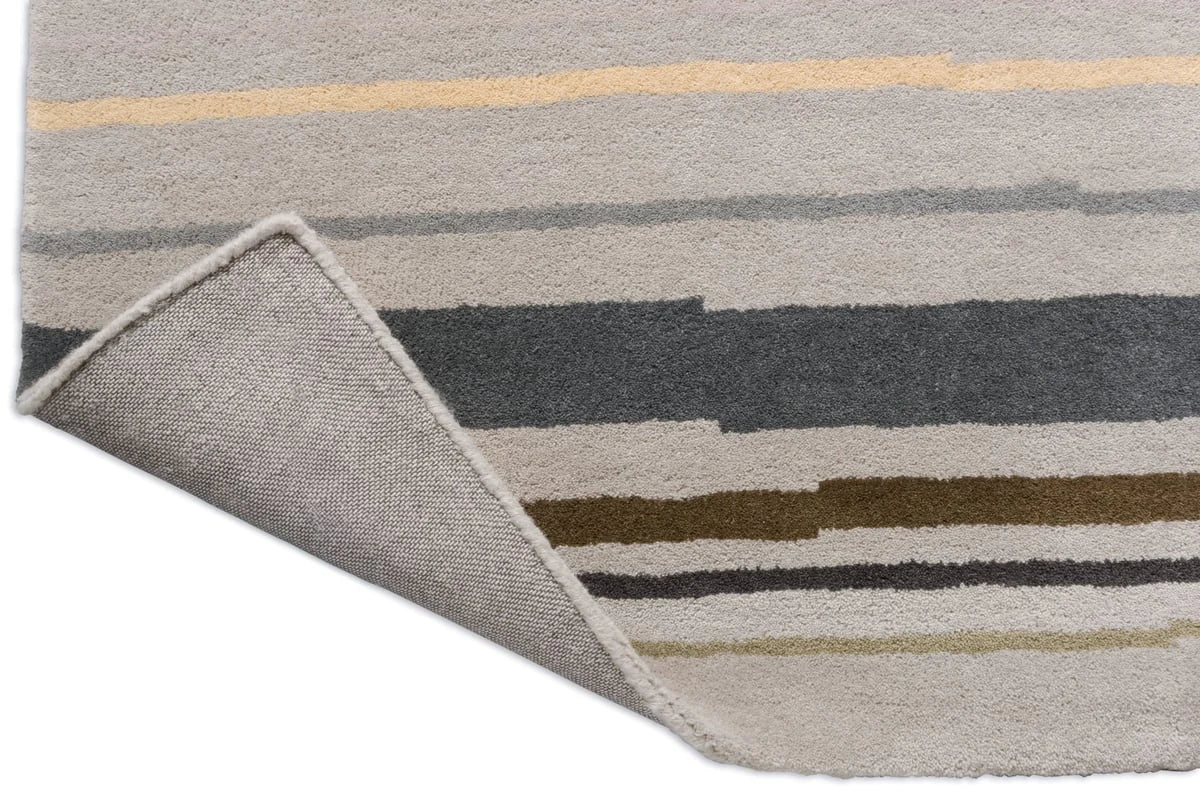 Metal Modern Hand-Tufted Wool Rug - Image 6