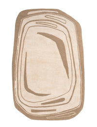 Mint Irregular Hand-Tufted Wool Rug - Image 1
