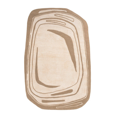 Mint Irregular Hand-Tufted Wool Rug - Image 1