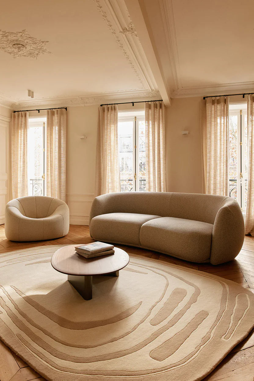 Mint Irregular Hand-Tufted Wool Rug - Image 3