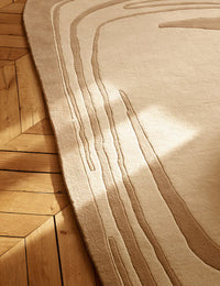 Mint Irregular Hand-Tufted Wool Rug - Image 4