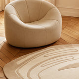 Mint Irregular Hand-Tufted Wool Rug - Image 6