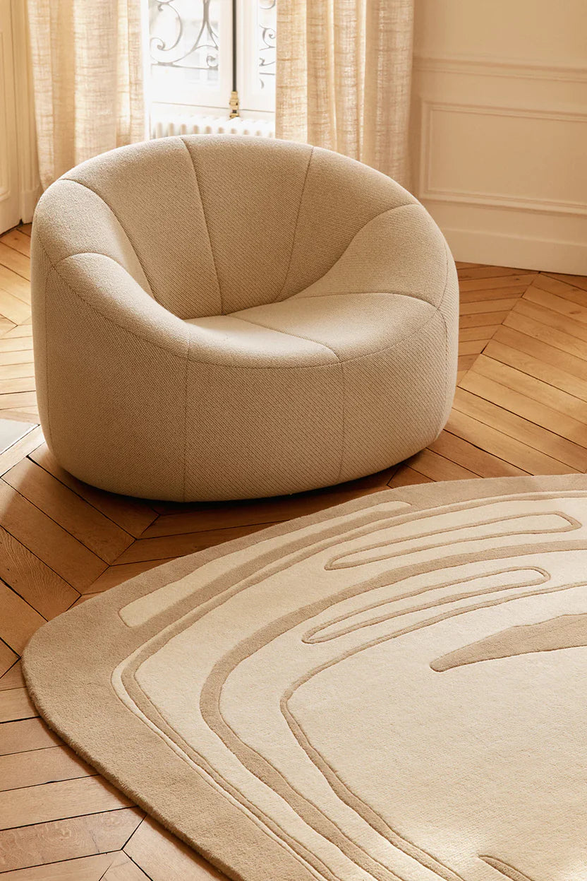 Mint Irregular Hand-Tufted Wool Rug - Image 6