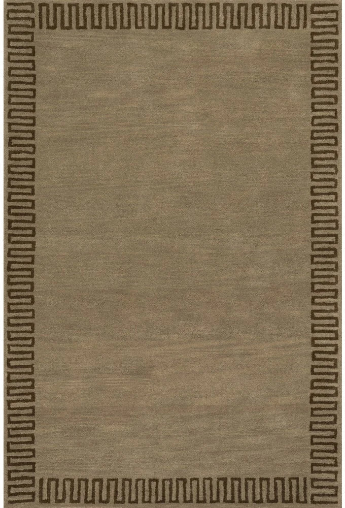 Mira Brown Abstract Hand-Tufted Wool Rug - Image 2