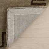 Mira Brown Abstract Hand-Tufted Wool Rug - Image 3