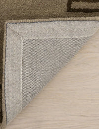 Mira Brown Abstract Hand-Tufted Wool Rug - Image 3